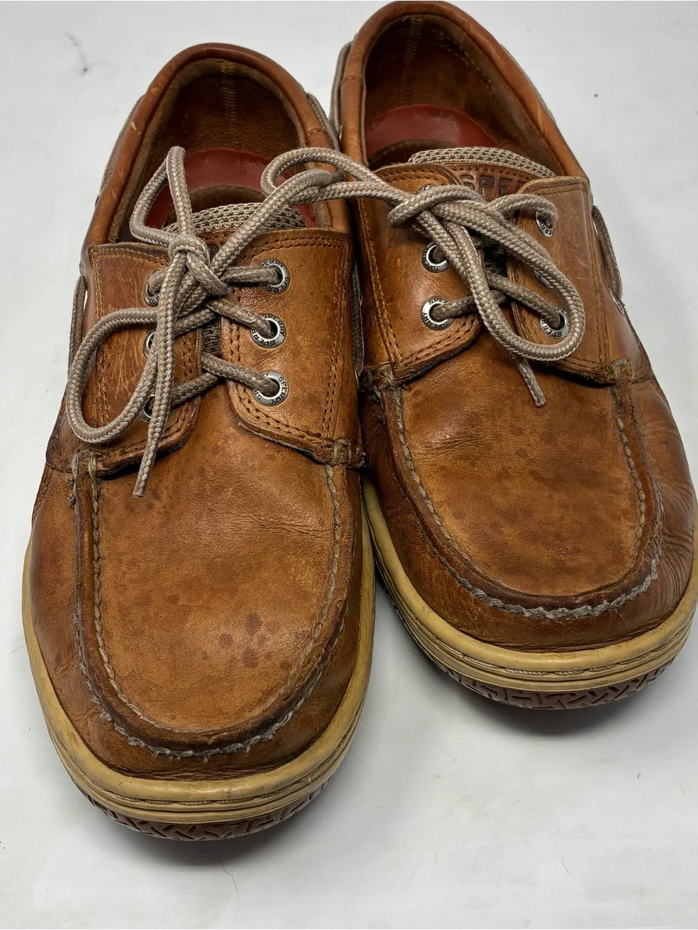 Sperry Men's Brown Leather Classic 2-Eye Boat Shoes